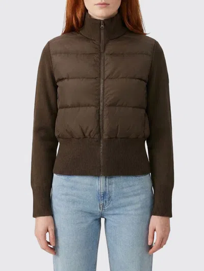 Canada Goose Hybridge Wide Quilt Knit Jacket Tonal Disc In Brown