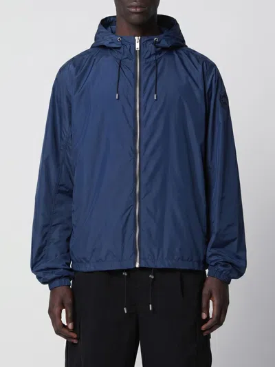 Canada Goose Hooded Jacket Featuring Elastic Cuffs In Blue