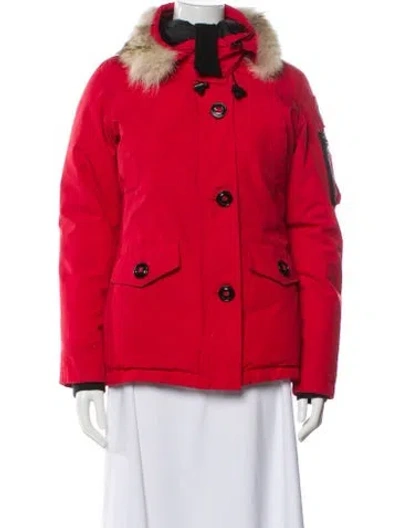 Pre-owned Canada Goose Jacket In Red
