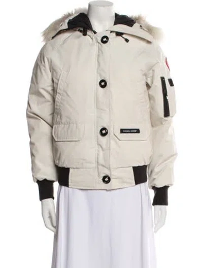 Pre-owned Canada Goose Jacket In White