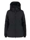 Canada Goose Hooded Quilted Jacket Long Sleeves In Black