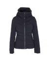 Canada Goose Black Clair Jacket Frontal Zip Closure In Black