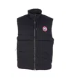 Canada Goose Quilted Sleeveless High Collar Vest In Black
