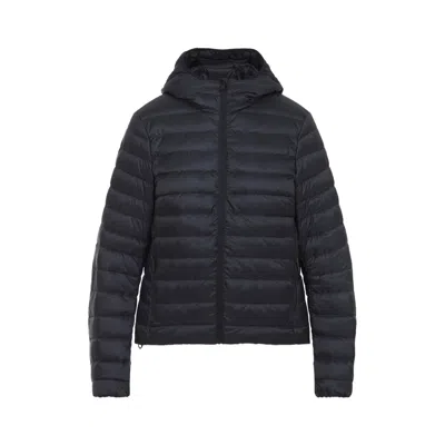 Canada Goose Aethera Hooded Quilted Jacket Long Sleeves In Black