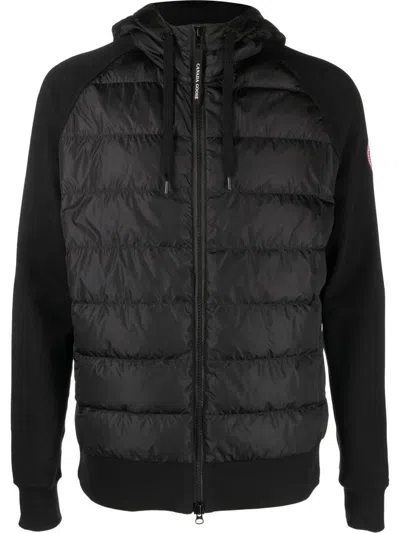 Canada Goose Hybridge Huron Hooded Gilet In Black