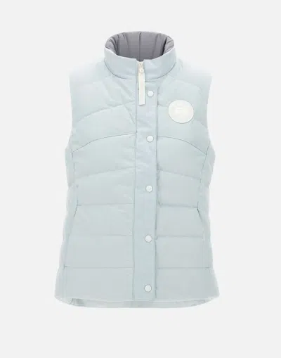 Canada Goose Women's Padded Vest With Logo In Blue