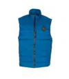 Canada Goose High Neck Sleeveless Quilted Jacket With Pockets In Blue
