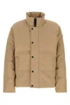 Canada Goose Beige Polyester Blend Bayview Down Jacket In Brown