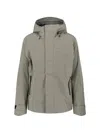 Canada Goose Versatile Waterproof Jacket With Hood And Pockets In Green