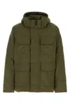 Canada Goose Army Green Cotton Blend Maitland Down Jacket In Green