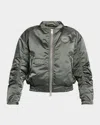 Canada Goose Jade Down Satin Bomber Jacket In Green