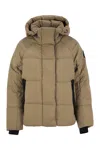 CANADA GOOSE CANADA GOOSE JUNCTION - PARKA DOWN JACKET WITH BLACK LOGO