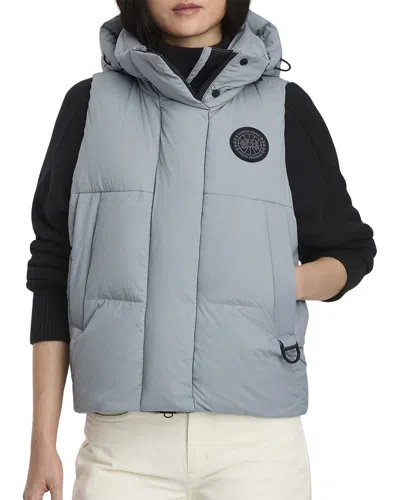 Canada Goose Junction Black Label Puffer Down Vest In Blue