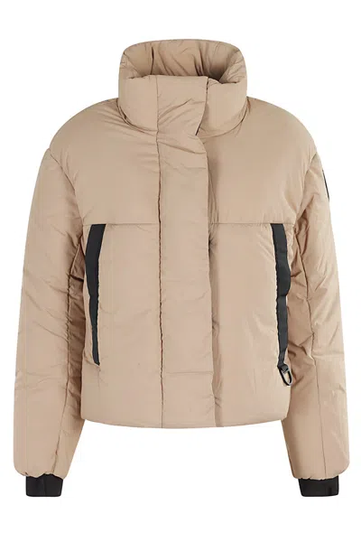 Canada Goose Junction Cropped Puffer In Desert Sand