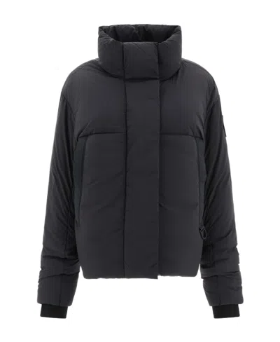 Canada Goose Junction Cropped Puffer Jacket In Black