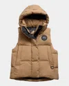 Canada Goose Junction Down Puffer Vest In Brown