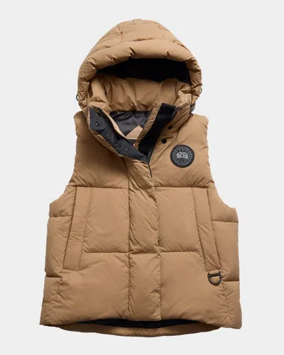 Canada Goose Junction Down Puffer Vest In Brown