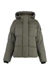 Canada Goose Junction Lightweight Water-repellent Puffer Jacket In Green