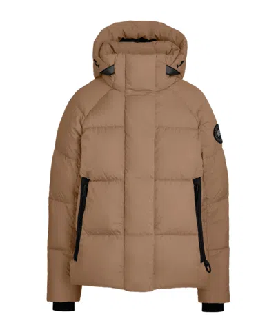 Canada Goose Junction Logo Patch Parka In Brown