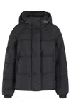 Canada Goose Junction Lightweight Water-repellent Puffer Jacket In Nero