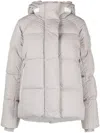 Canada Goose Logo-patch Padded Jacket In Grau