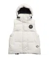 Canada Goose Junction Puffer Vest Black Label In White