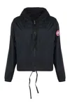 Canada Goose Women's Windbreaker With Adjustable Drawstring In Black