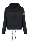 Canada Goose Women's Windbreaker With Adjustable Drawstring In Black