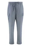 Canada Goose Elastic Waistband Cargo Pants With Mesh Lining In Blue