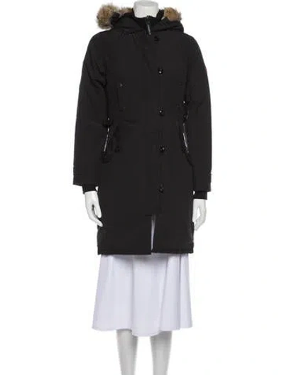 Pre-owned Canada Goose Kensington Parka Down Coat W/ Tags In Black