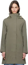 Canada Goose Khaki 'black Label' Cardero Raincoat
