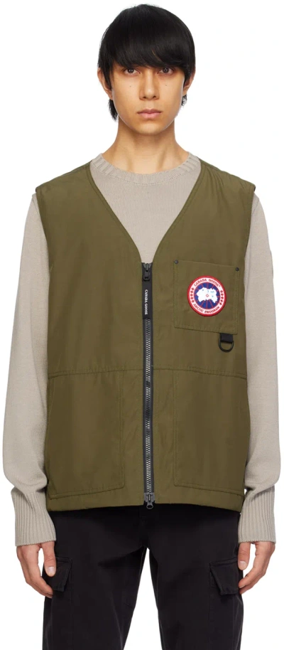 Canada Goose Canmore Waistcoat In Green