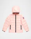 Canada Goose Kid's Crofton Quilted Jacket In Neutral