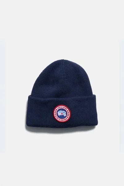 Canada Goose Kids Artic Toque Hat In Blue