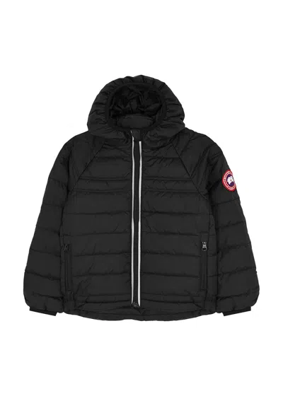 Canada Goose Kids Bobcat Quilted Shell Coat In Black