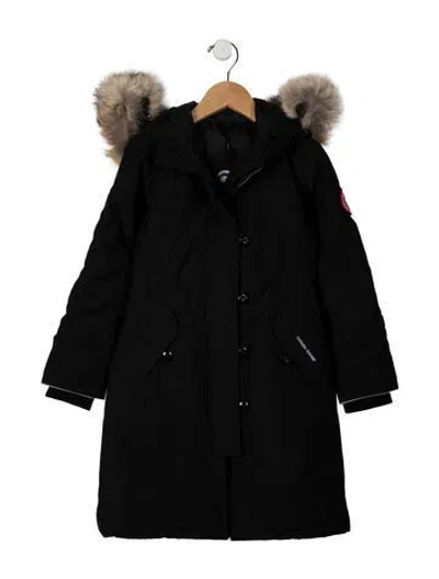 Pre-owned Canada Goose Kids Boys' Brittania Parka W/tags In Black