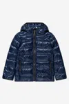 CANADA GOOSE KIDS CROFTON DOWN HOODED JACKET S (7 - 8 YRS) BLUE