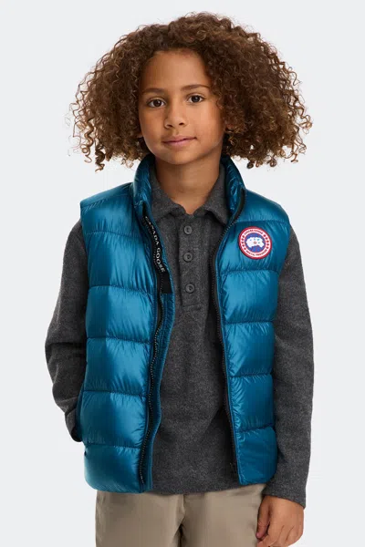 Canada Goose Kids Crofton Vest In Blue