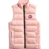Canada Goose Kids' Crofton Water Repellent Packable Quilted 750 Fill Power Down Vest In Pink