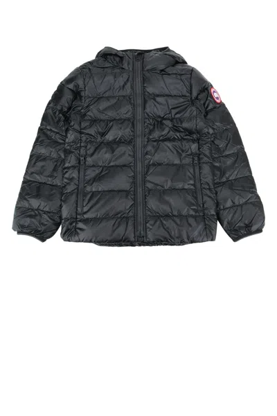 Canada Goose Kids Crofton Youth Hoodie In Blacknoir