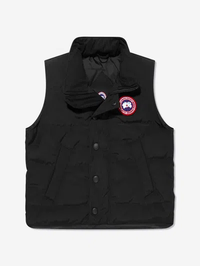 Canada Goose Kids Down Padded Vanier Gilet In Blue