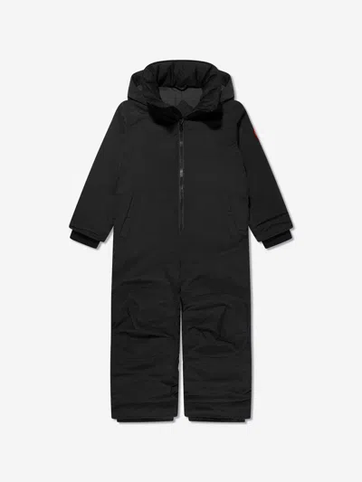 Canada Goose Kids Grizzly Snowsuit In Black