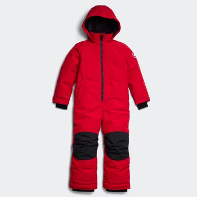 Canada Goose Babies'  Kids Grizzly Snowsuit In Red