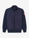 Canada Goose Kids Navy Hybridge Jacket In Blue