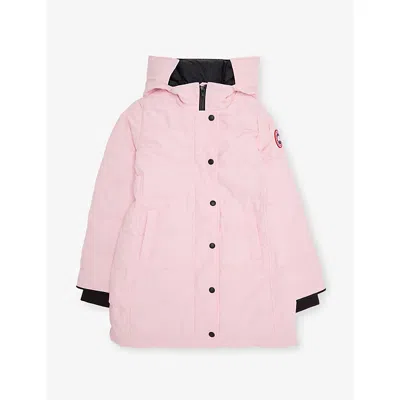 Canada Goose Kids' Juniper Hooded Down Parka Coat In Bloom Pink - Floraison