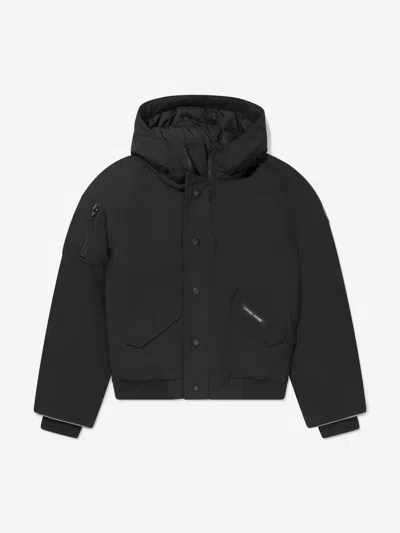 Canada Goose Kids Rundle Down Bomber Jacket S 7 - 8 Yrs Black