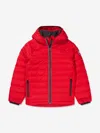 CANADA GOOSE KIDS SHERWOOD DOWN HOODED JACKET S (7 - 8 YRS) RED