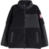 Canada Goose Simcoe Wool-blend Fleece Jacket In Black - Noir