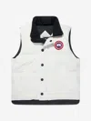 Canada Goose Kids White Vanier Down Vest In White