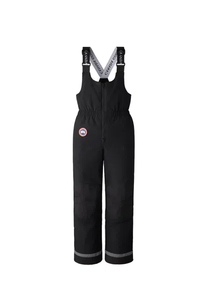 Canada Goose Kids Youth Eaglet Bib Overall In Black